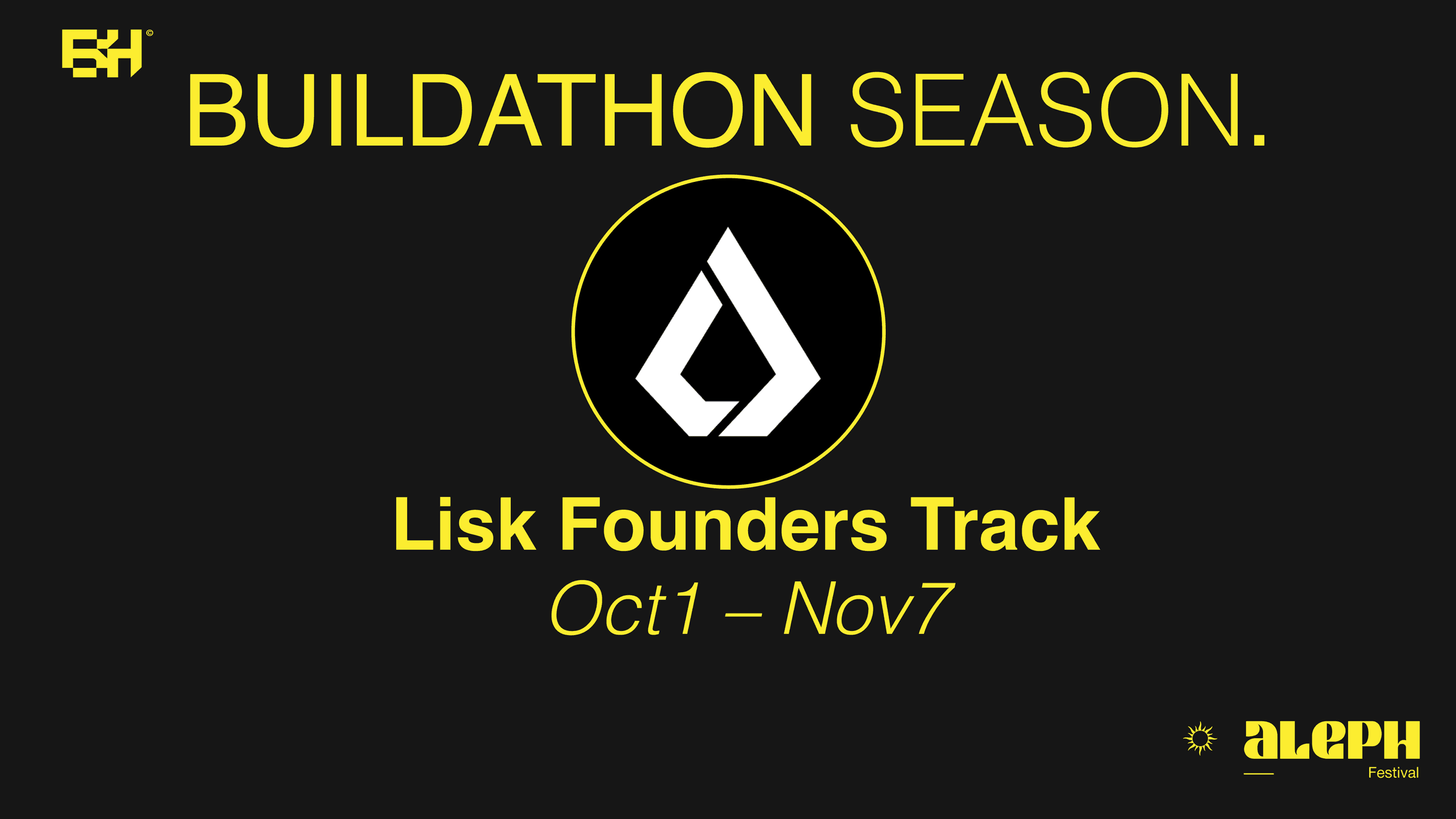 Lisk Founders Track: Buildathon Season