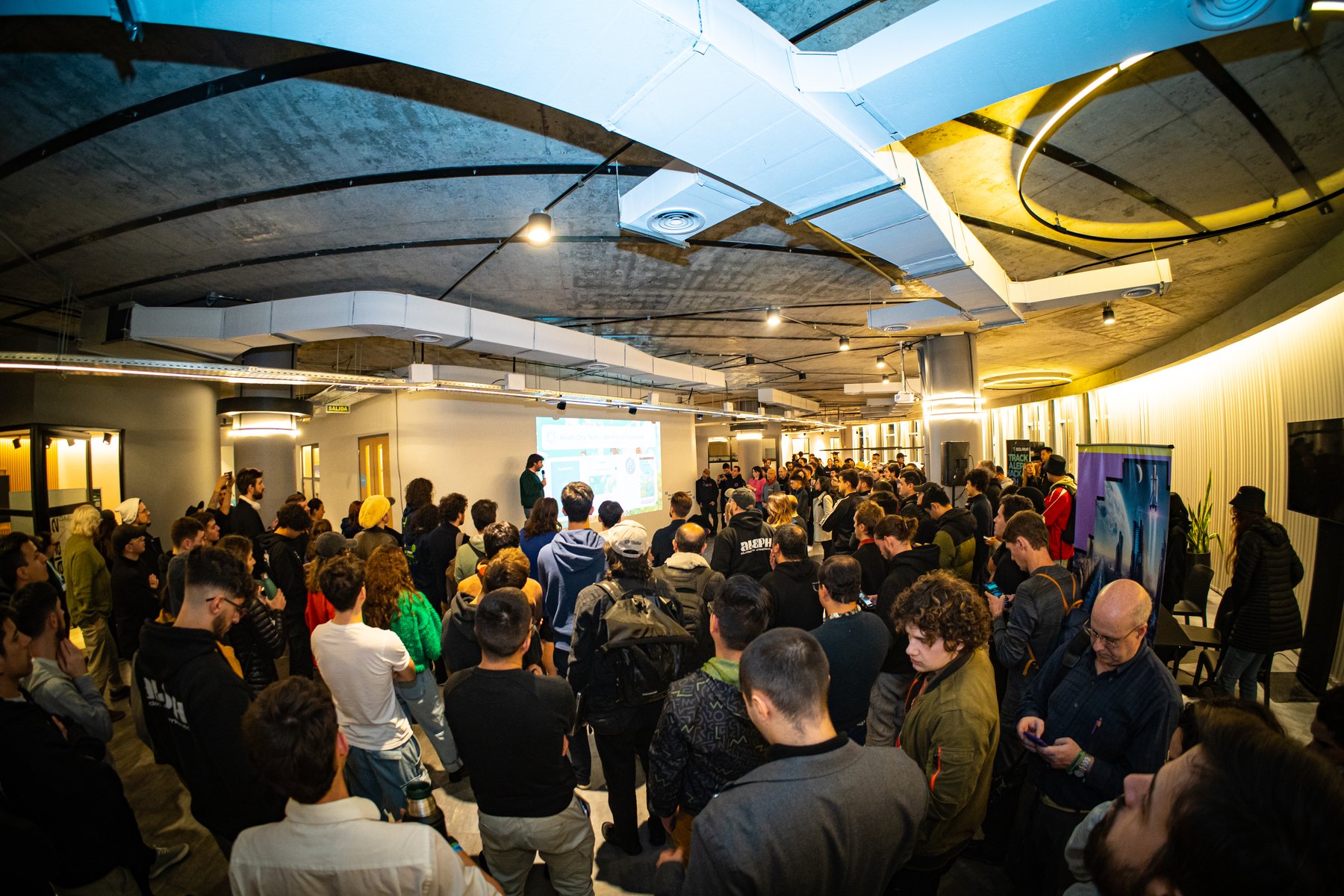 The Aleph venue during a presentation