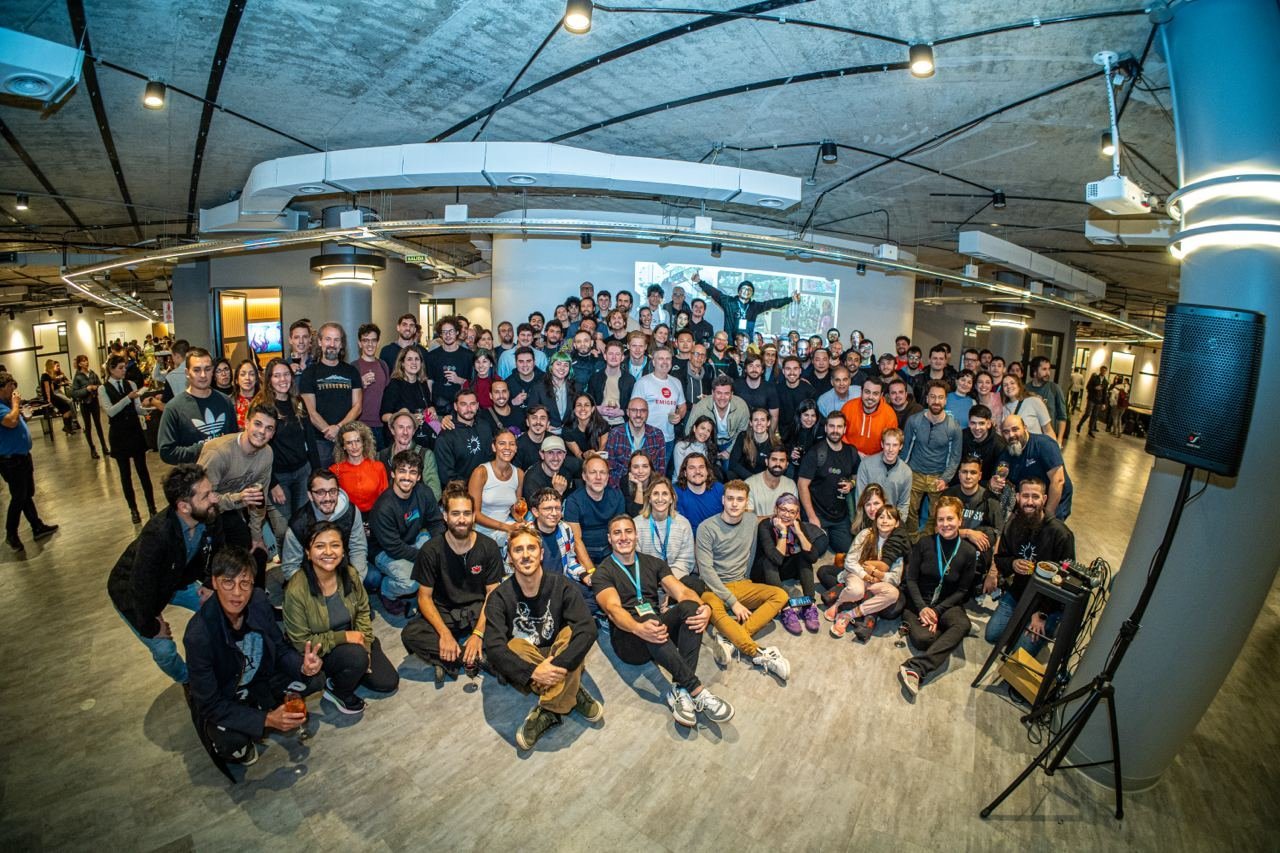 The Aleph community, group photo