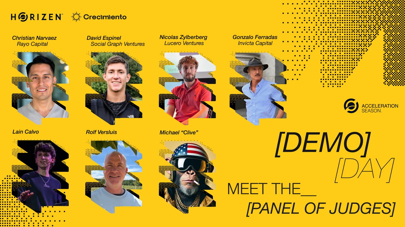 The Demo Day panel of judges