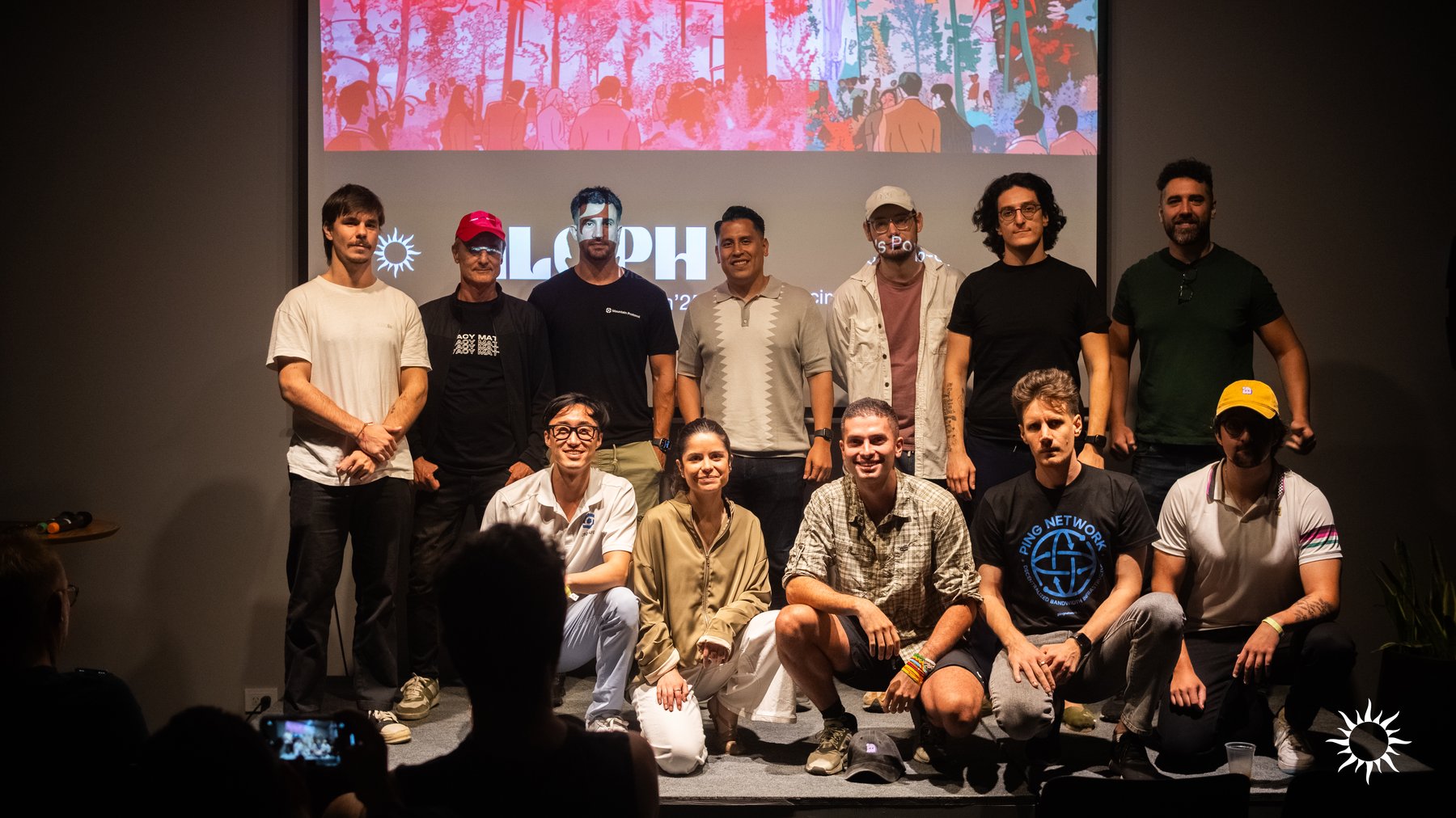 Founders and judges at the Demo Day closing